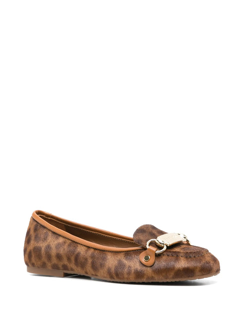 SEE BY CHLOE LEOPARD BALLERINA